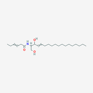 N-(1,3-dihydroxyoctadec-4-en-2-yl)hex-3-enamide