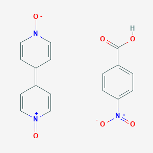 4-Nitrobenzoic acid;4-(1-oxidopyridin-4-ylidene)pyridin-1-ium 1-oxide