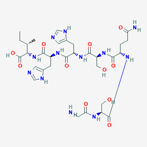 Glycyl-L-seryl-L-glutaminyl-L-seryl-L-histidyl-L-histidyl-L-isoleucine