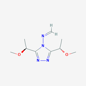 N-{3,5-Bis[(1S)-1-methoxyethyl]-4H-1,2,4-triazol-4-yl}methanimine