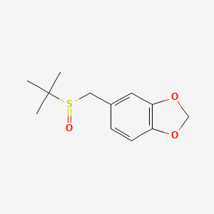 1,3-Benzodioxole, 5-[[(1,1-dimethylethyl)sulfinyl]methyl]-