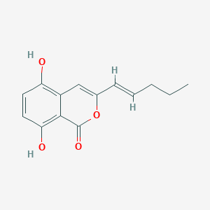molecular formula C14H14O4 B1253879 5,8-Dihydroxy-3-[(E)-1-pentenyl]isocoumarin 