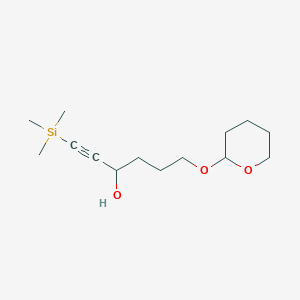 6-[(Oxan-2-yl)oxy]-1-(trimethylsilyl)hex-1-yn-3-ol