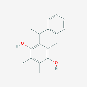 2,3,5-Trimethyl-6-(1-phenylethyl)benzene-1,4-diol