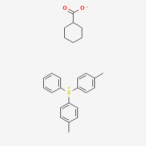 Bis(4-methylphenyl)(phenyl)sulfanium cyclohexanecarboxylate