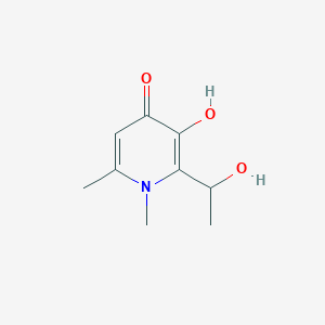 3-Hydroxy-2-(1-hydroxyethyl)-1,6-dimethylpyridin-4(1H)-one