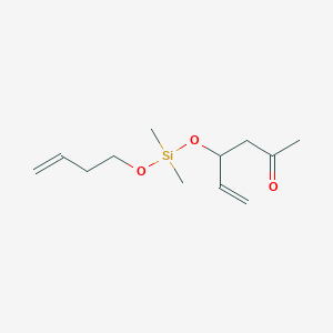 4-({[(But-3-en-1-yl)oxy](dimethyl)silyl}oxy)hex-5-en-2-one