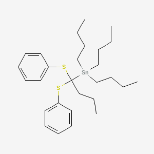 [1,1-Bis(phenylsulfanyl)butyl](tributyl)stannane