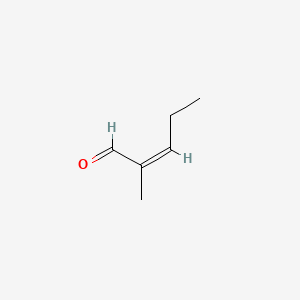 molecular formula C6H10O B1253912 2-甲基-2-戊烯醛，(2Z)- CAS No. 16958-22-8