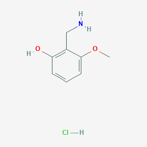 2-(Aminomethyl)-3-methoxyphenol;hydrochloride