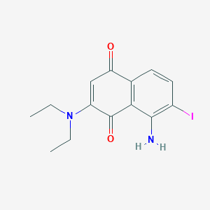 8-Amino-2-(diethylamino)-7-iodonaphthalene-1,4-dione