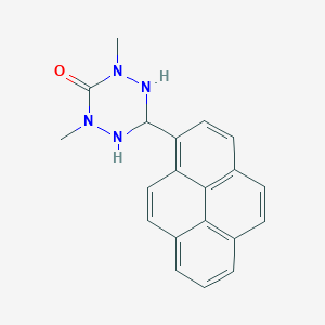 2,4-Dimethyl-6-(pyren-1-YL)-1,2,4,5-tetrazinan-3-one