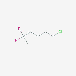 molecular formula C6H11ClF2 B12539201 1-Chloro-5,5-difluorohexane CAS No. 651724-08-2