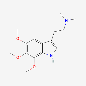N,N-dimethyl-2-(5,6,7-trimethoxy-1H-indol-3-yl)ethanamine