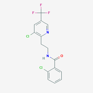 2-Chloro-N-{2-[3-chloro-5-(trifluoromethyl)pyridin-2-yl]ethyl}benzamide