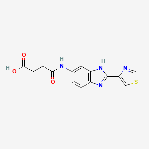 Butanoic acid, 4-oxo-4-[[2-(4-thiazolyl)-1H-benzimidazol-5-yl]amino]-