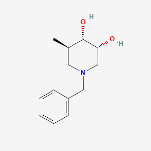 3,4-Piperidinediol, 5-methyl-1-(phenylmethyl)-, (3R,4S,5R)-(9CI)