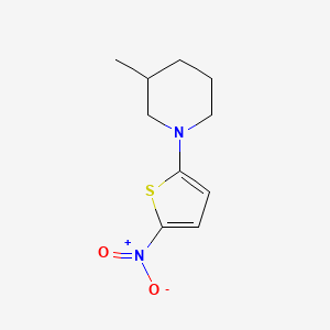 3-Methyl-1-(5-nitrothiophen-2-yl)piperidine