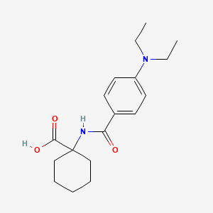 1-[4-(Diethylamino)benzamido]cyclohexane-1-carboxylic acid