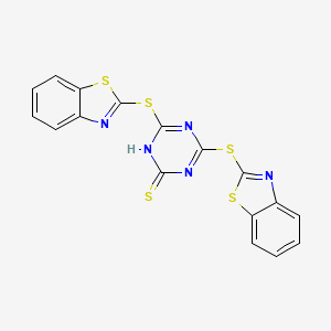 4,6-Bis[(1,3-benzothiazol-2-yl)sulfanyl]-1,3,5-triazine-2(1H)-thione