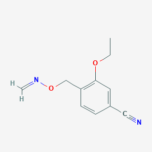 3-Ethoxy-4-{[(methylideneamino)oxy]methyl}benzonitrile