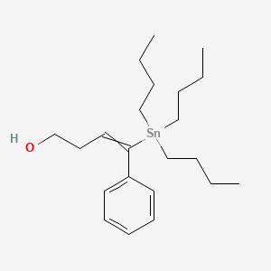 4-Phenyl-4-(tributylstannyl)but-3-en-1-ol