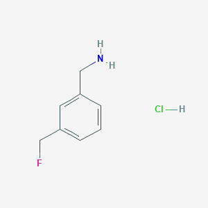 [3-(Fluoromethyl)phenyl]methanamine;hydrochloride