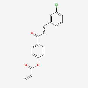 4-[3-(3-Chlorophenyl)acryloyl]phenyl prop-2-enoate