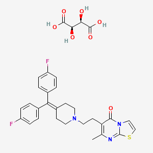 molecular formula C31H31F2N3O7S B1253977 酒石酸利坦色林 CAS No. 93076-39-2
