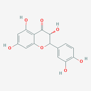 molecular formula C15H12O7 B1253984 (3R)-2-(3,4-dihydroxyphenyl)-3,5,7-trihydroxy-2,3-dihydro-4H-chromen-4-one 