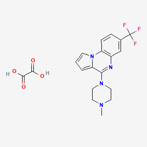 Pyrrolo(1,2-a)quinoxaline, 4-(4-methyl-1-piperazinyl)-7-(trifluoromethyl)-, ethanedioate (1:1)