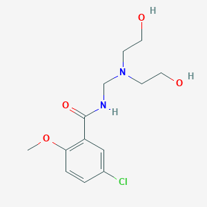 N-{[Bis(2-hydroxyethyl)amino]methyl}-5-chloro-2-methoxybenzamide