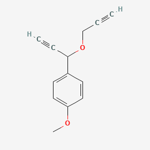 1-Methoxy-4-{1-[(prop-2-yn-1-yl)oxy]prop-2-yn-1-yl}benzene