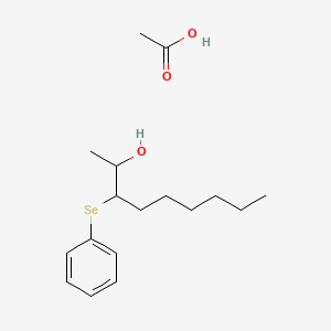 Acetic acid--3-(phenylselanyl)nonan-2-ol (1/1)