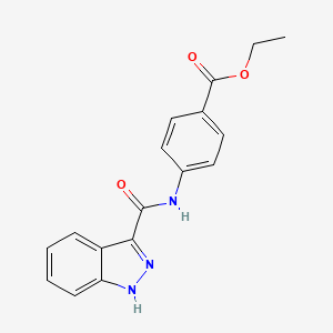 Ethyl 4-[(1H-indazole-3-carbonyl)amino]benzoate