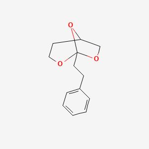 1-(2-Phenylethyl)-2,7,8-trioxabicyclo[3.2.1]octane