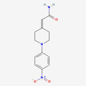 2-[1-(4-Nitrophenyl)piperidin-4-ylidene]acetamide