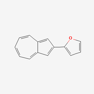 molecular formula C14H10O B12540074 Furan, 2-(2-azulenyl)- CAS No. 654075-85-1