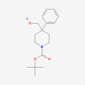 molecular formula C17H25NO3 B125401 叔丁基4-(羟甲基)-4-苯基哌啶-1-羧酸酯 CAS No. 158144-85-5
