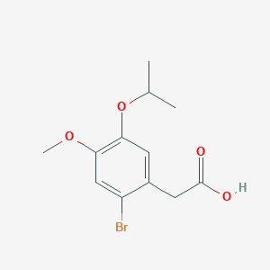 Benzeneacetic acid, 2-bromo-4-methoxy-5-(1-methylethoxy)-