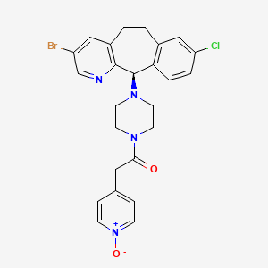 Piperazine, 1-(3-bromo-8-chloro-6,11-dihydro-5H-benzo(5,6)cyclohepta(1,2-b)pyridin-11-yl)-4-((1-oxido-4-pyridinyl)acetyl)-, (S)-