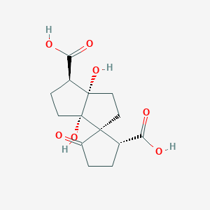molecular formula C14H18O7 B1254030 Sarkomycin D 