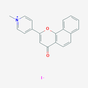 1-Methyl-4-(4-oxo-4H-naphtho[1,2-b]pyran-2-yl)pyridin-1-ium iodide