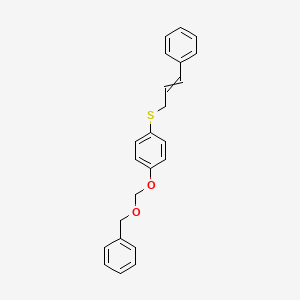 1-[(Benzyloxy)methoxy]-4-[(3-phenylprop-2-en-1-yl)sulfanyl]benzene