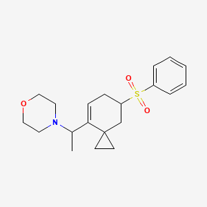 Morpholine, 4-[1-[7-(phenylsulfonyl)spiro[2.5]oct-4-en-4-yl]ethyl]-