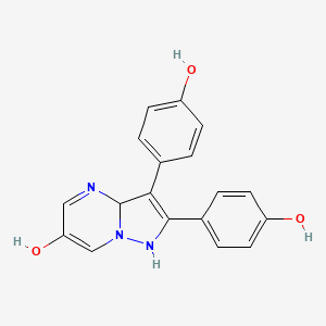 2,3-Bis(4-hydroxyphenyl)-1,3a-dihydropyrazolo[1,5-a]pyrimidin-6-ol