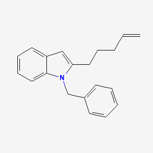 1-Benzyl-2-(pent-4-en-1-yl)-1H-indole