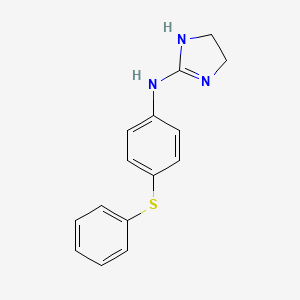 1H-Imidazol-2-amine, 4,5-dihydro-N-[4-(phenylthio)phenyl]-