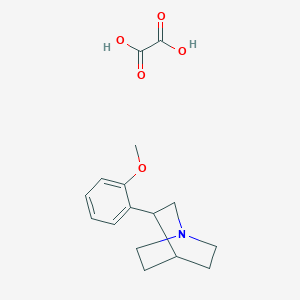 3-(2-Methoxyphenyl)-1-azabicyclo[2.2.2]octane;oxalic acid