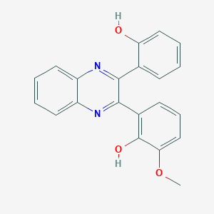 2-Methoxy-6-[3-(6-oxocyclohexa-2,4-dien-1-ylidene)-3,4-dihydroquinoxalin-2(1H)-ylidene]cyclohexa-2,4-dien-1-one